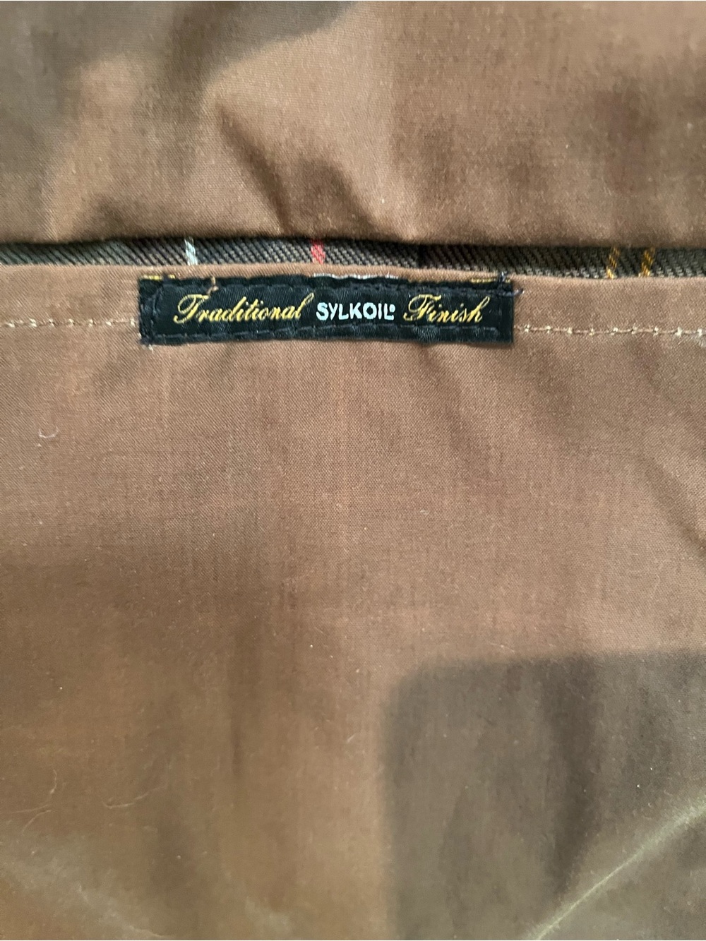 Barbour Ashby Brown Waxed Field Jacket with Black Corduroy Collar - Picture 6 of 7